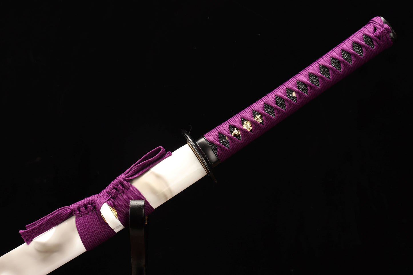 103cm/40.55 inch authentic hand-forged high manganese steel alloy samurai sword - Violet