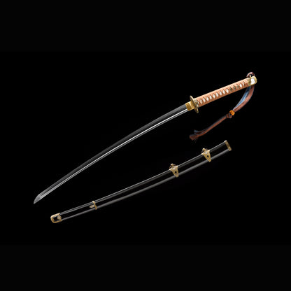 Choji Midare 1095 Katana with Real Hamon | Full Tang Clay Tempered 13-Stage Hand-Polished Lacquered Scabbard 102cm