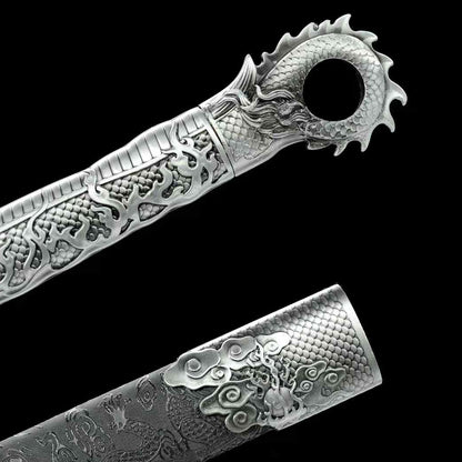 Handcrafted Full Tang Sword With 1065 Carbon Steel Blade Tang Hengdao ~Qingming