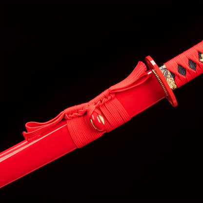 Red & Purple Katana · Purple Blade Red Scabbard (105cm)