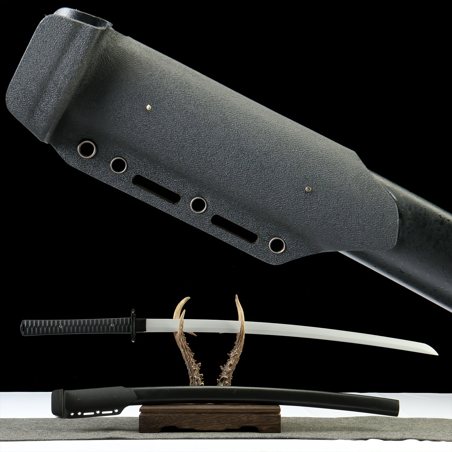 Reaper · Titanium-Coated Carbon Steel Tactical Katana · K Sheath (40.55in)