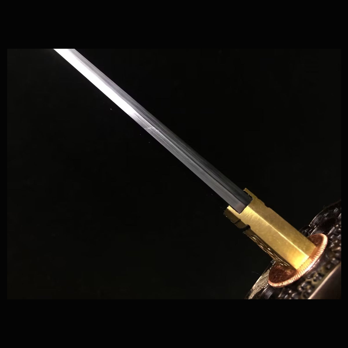 Sea Dragon Gomai Katana with Real Hamon | Full Tang 5-Piece Laminated Steel Rayskin Scabbard 103cm