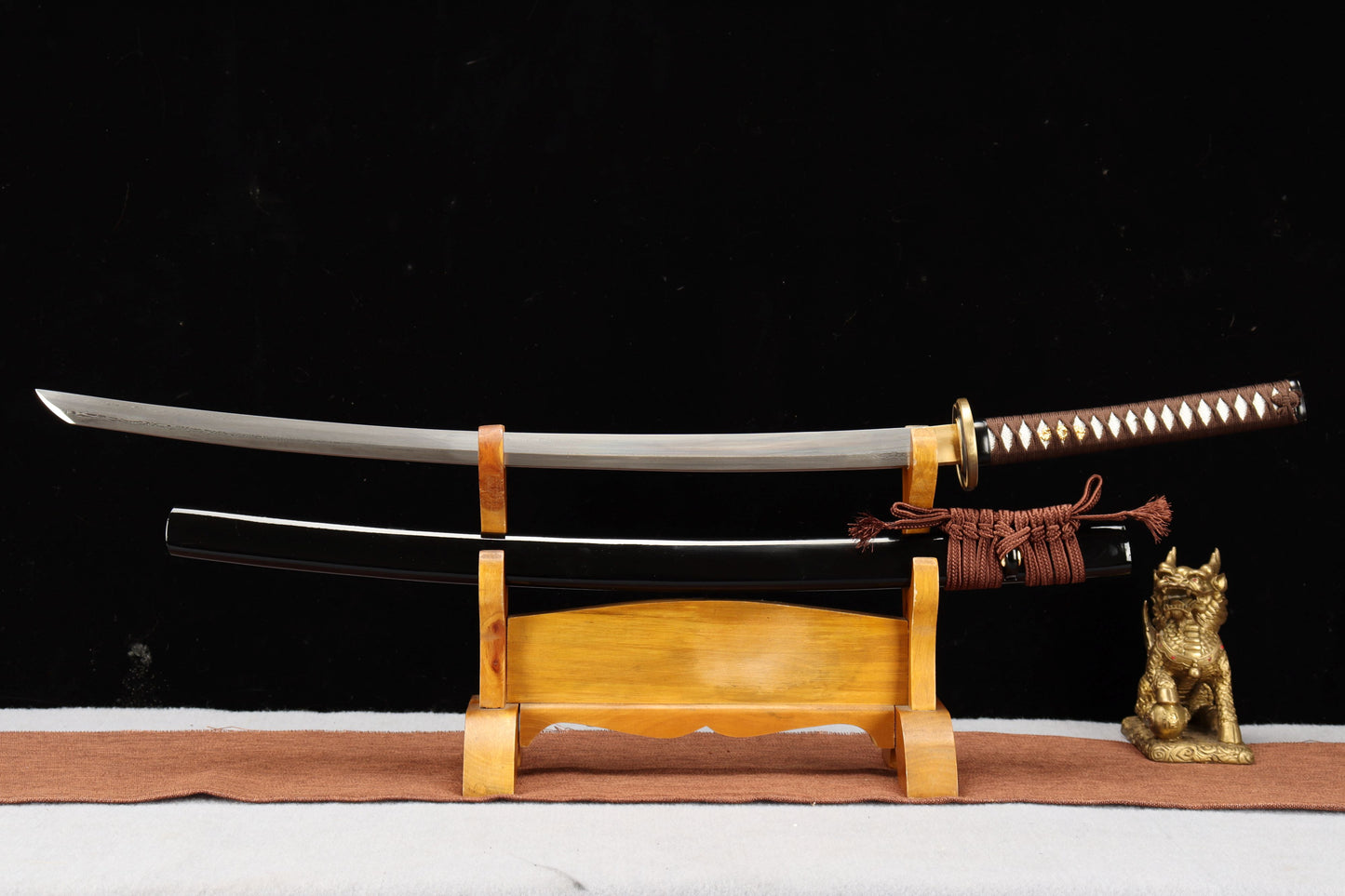 103cm/40.55 inch authentic hand-forged patterned steel copper-clad samurai sword - Rurouni Kenshin