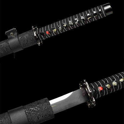 Handcrafted Full Tang Sword With 1065 Carbon Steel Blade Tang Hengdao ~ Baizhan