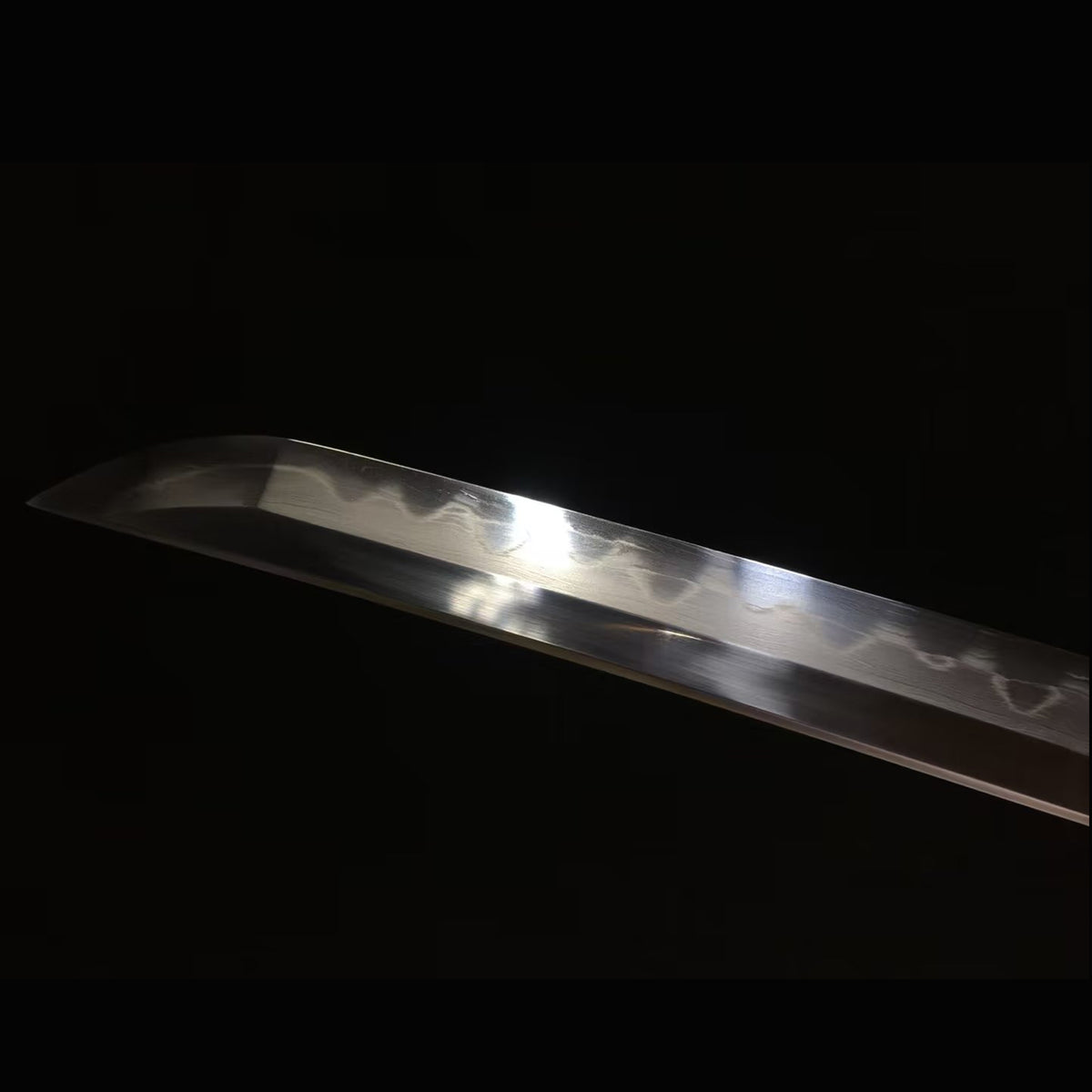 Dragon Circle Gomon Katana with Real Hamon | Full Tang Clay Tempered 5-Layer San Mai Steel Ray Skin Scabbard 103cm