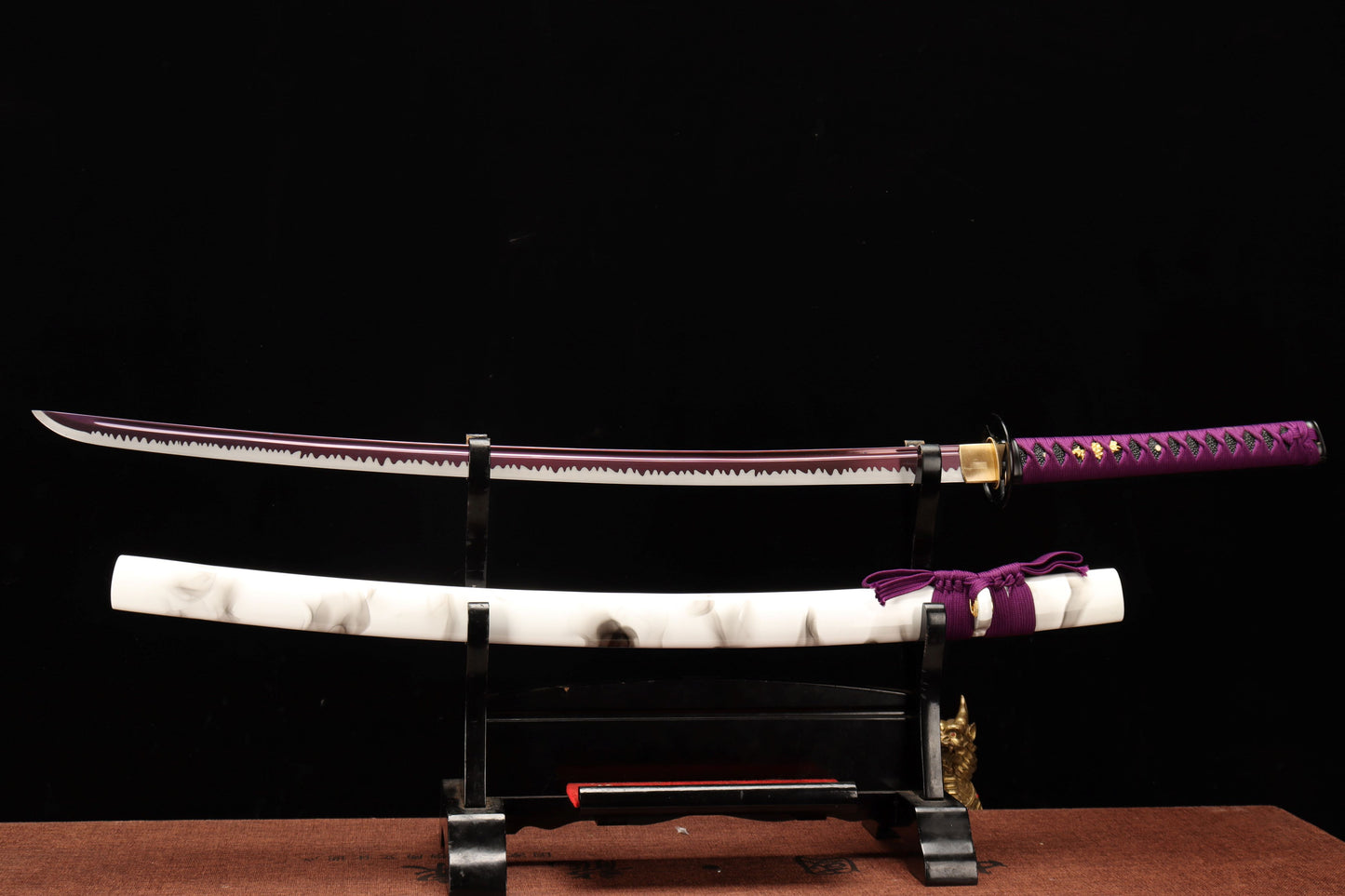 103cm/40.55 inch authentic hand-forged high manganese steel alloy samurai sword - Violet