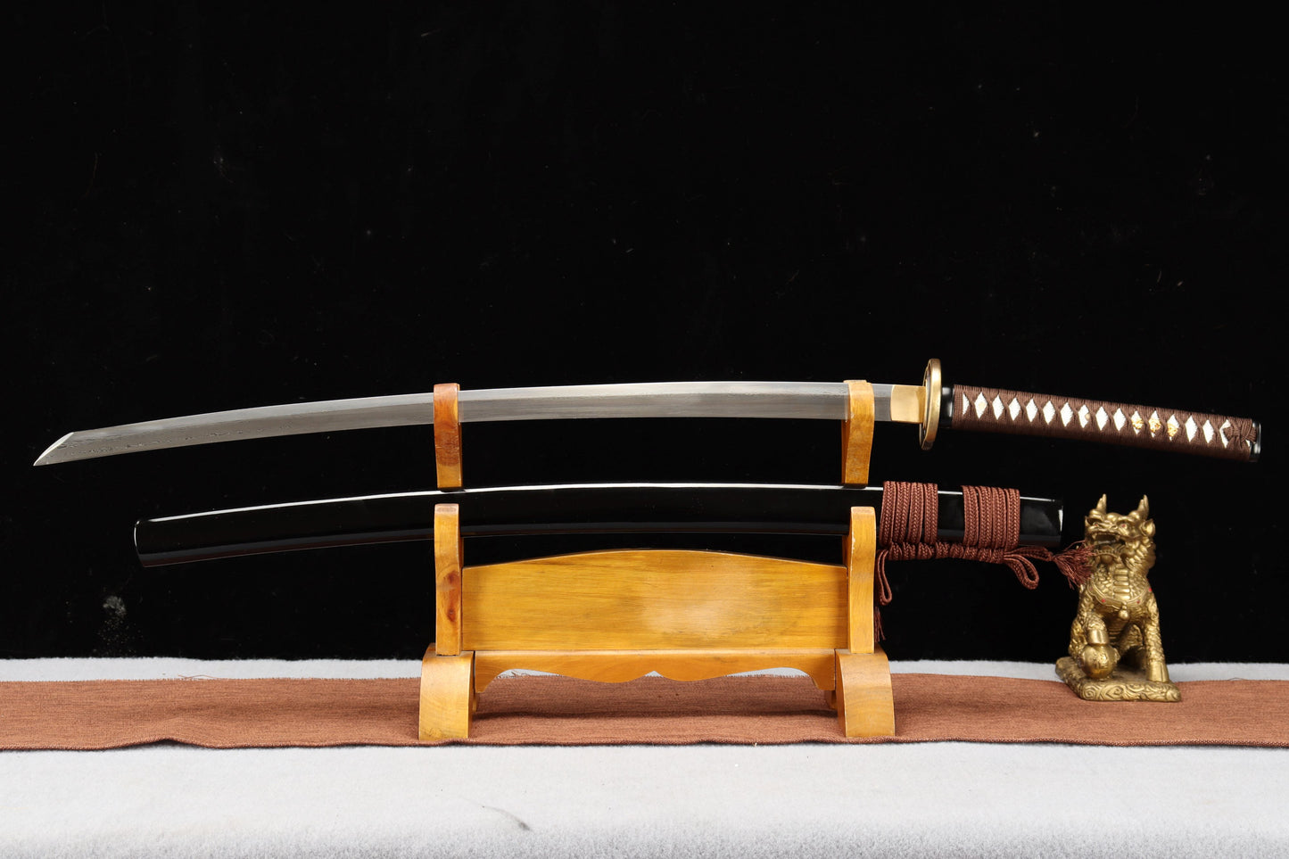 103cm/40.55 inch authentic hand-forged patterned steel copper-clad samurai sword - Rurouni Kenshin