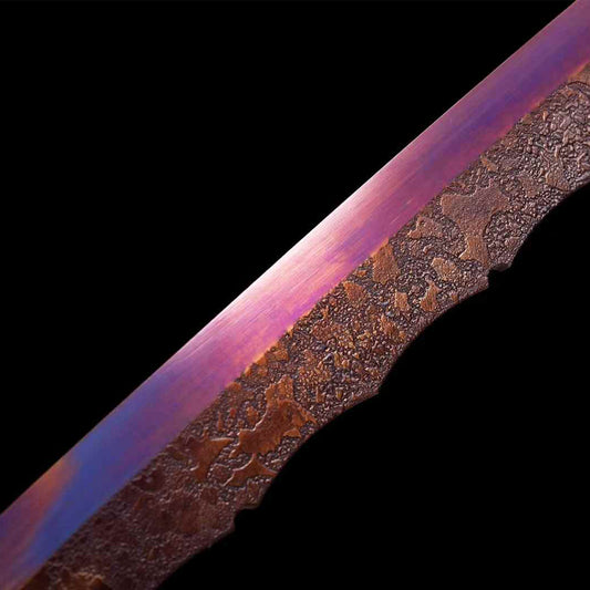 Handcrafted Full Tang Sword  One-piece Embroidered Spring Knife ~ Soul Devourer