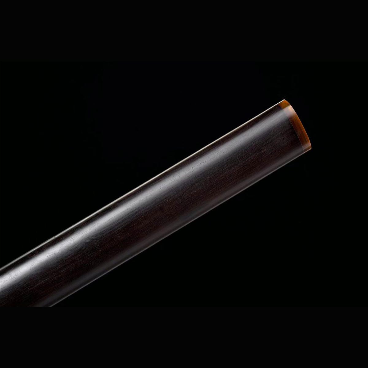 Swift Gale Wootz Steel Iaido Wakizashi with Real Hamon | Full Tang Natural Ebony Wood 75cm