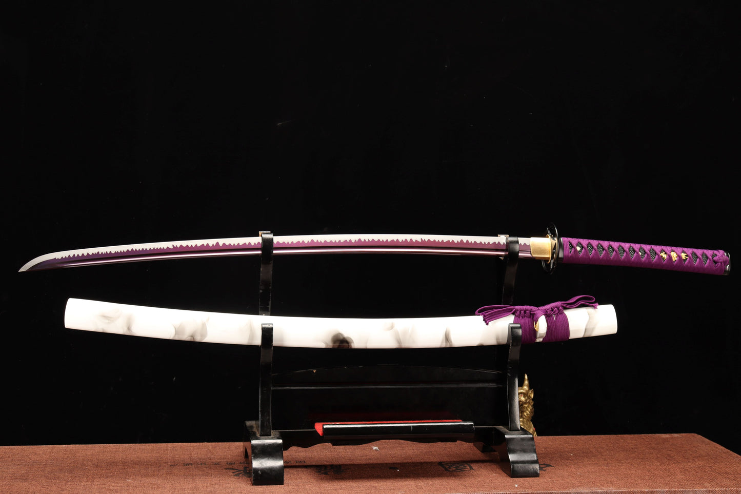 103cm/40.55 inch authentic hand-forged high manganese steel alloy samurai sword - Violet