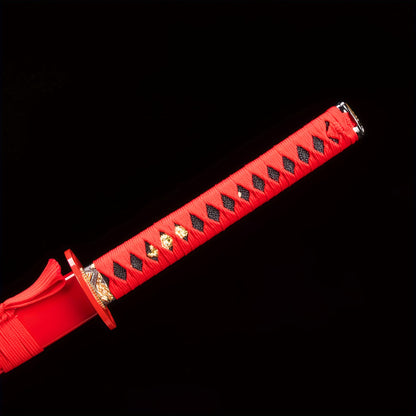 Red & Purple Katana · Purple Blade Red Scabbard (105cm)