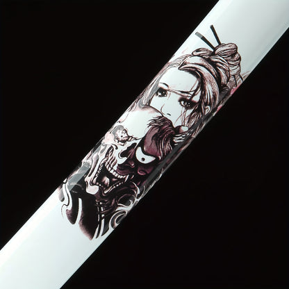 Valkyrie · T10 Clay Tempered Katana · White Dragon Scabbard (41in)