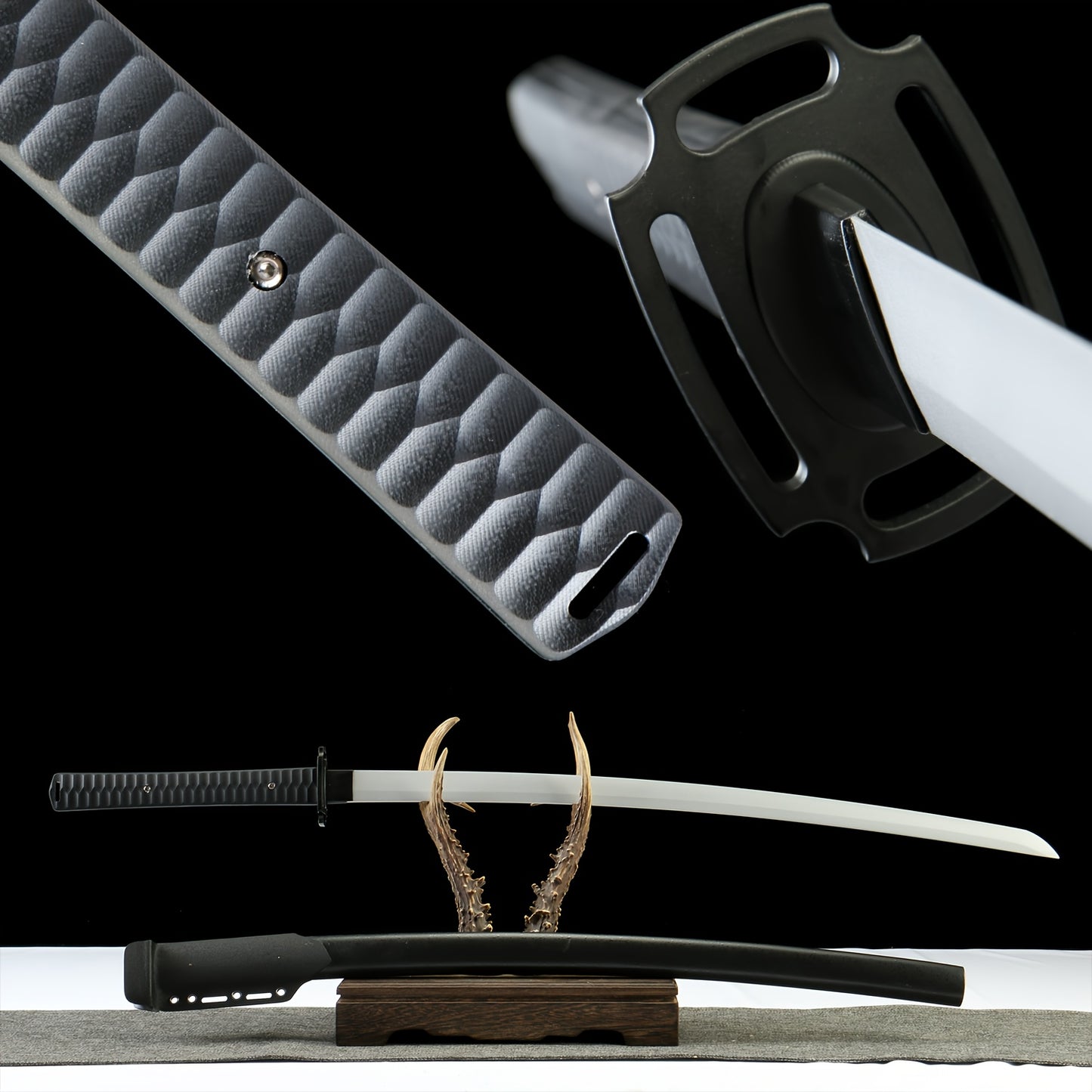 Reaper · Titanium-Coated Carbon Steel Tactical Katana · K Sheath (40.55in)