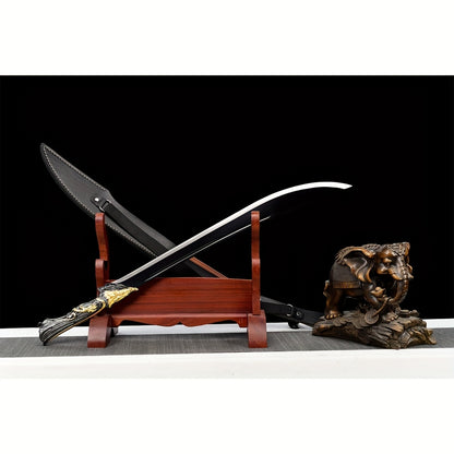 Black Gold Niuwei Dao · Dragon Head Handle (85cm)