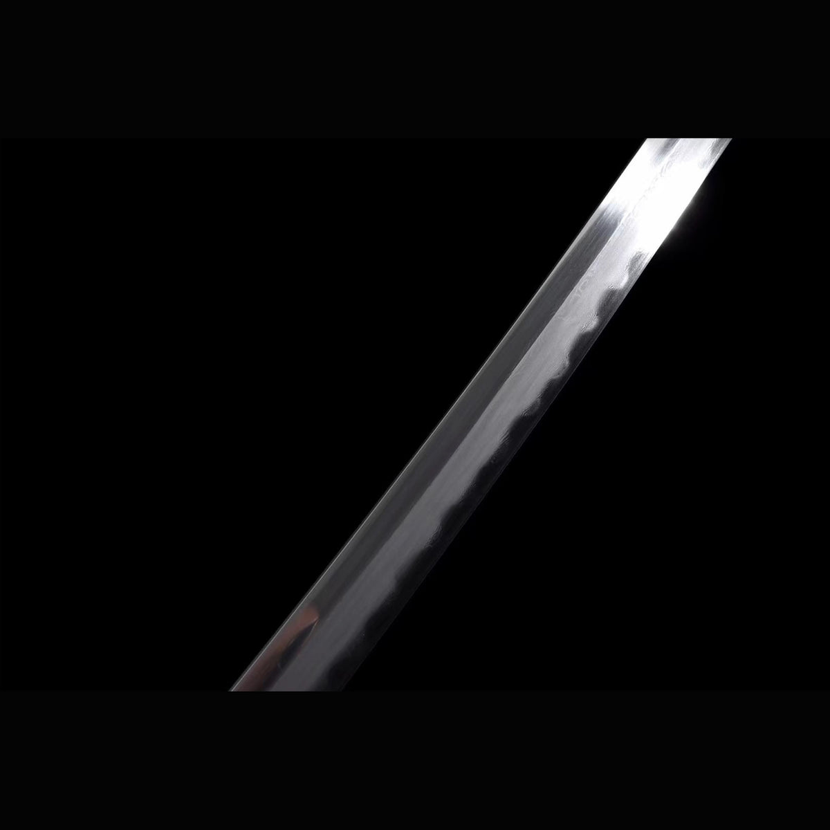 Jinchuan Tachi with Real Hamon | Full Tang Folded Damascus Steel Copper-Wrapped Wood Scabbard 103cm