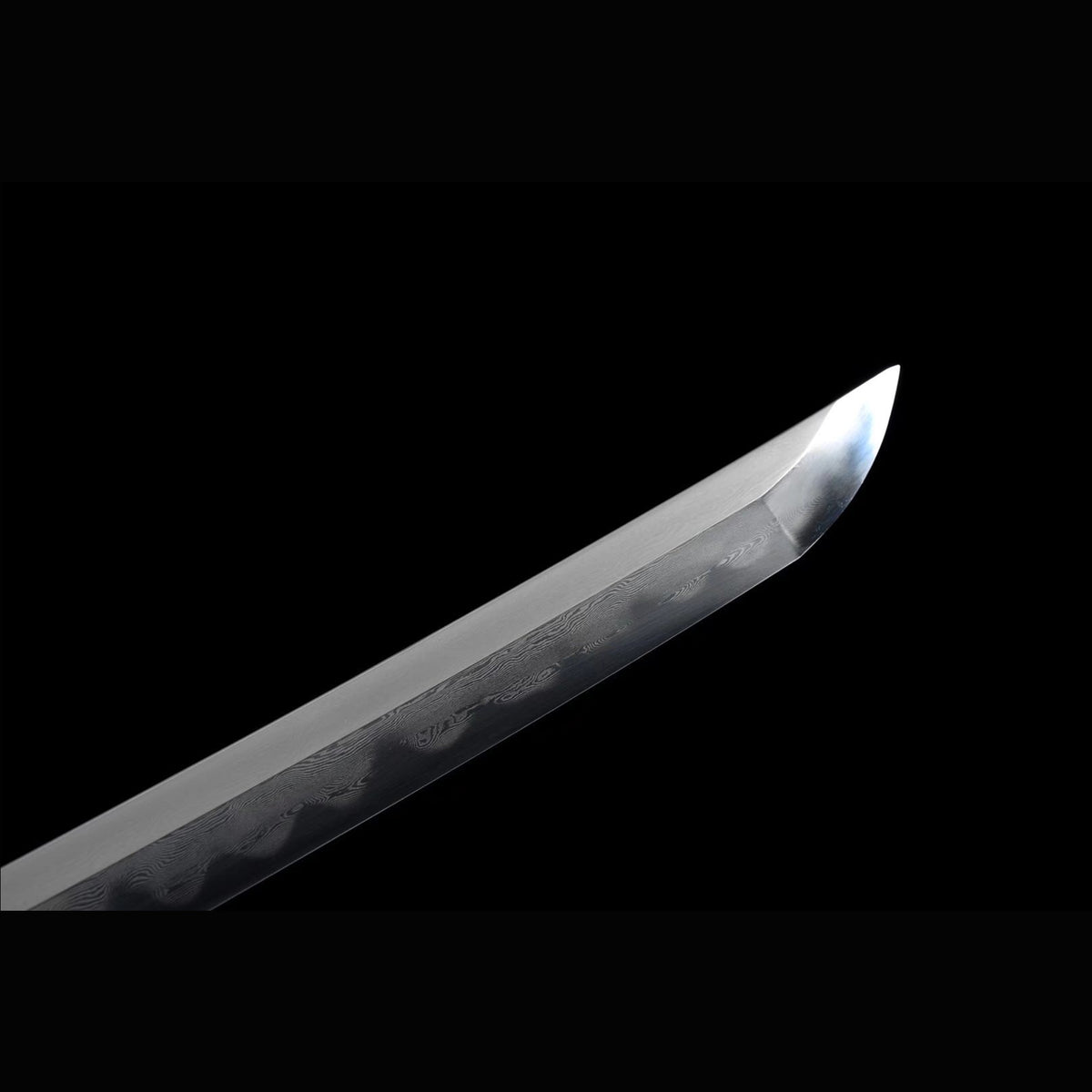 Overlord Tachi with Real Hamon | Full Tang Folded Pattern Steel All-Copper Scabbard 120cm