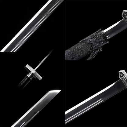 Handcrafted Full Tang Sword  Song Dao ~ Water Dragon Dao
