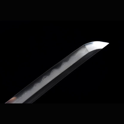 Overlord Tachi with Real Hamon | Full Tang Folded Pattern Steel All-Copper Scabbard 120cm
