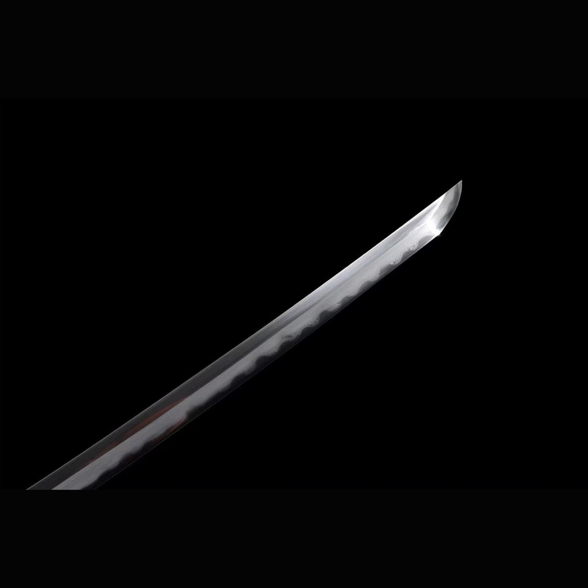 Jinchuan Tachi with Real Hamon | Full Tang Folded Damascus Steel Copper-Wrapped Wood Scabbard 103cm