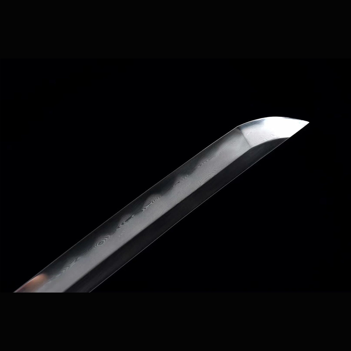 Imperial Auspicious Tachi with Real Hamon | Full Tang Folded Pattern Steel All-Copper Scabbard 103cm