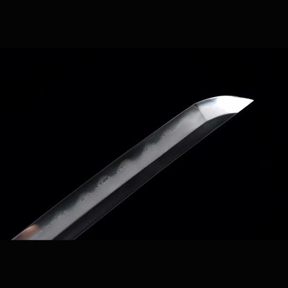 Imperial Auspicious Tachi with Real Hamon | Full Tang Folded Pattern Steel All-Copper Scabbard 103cm