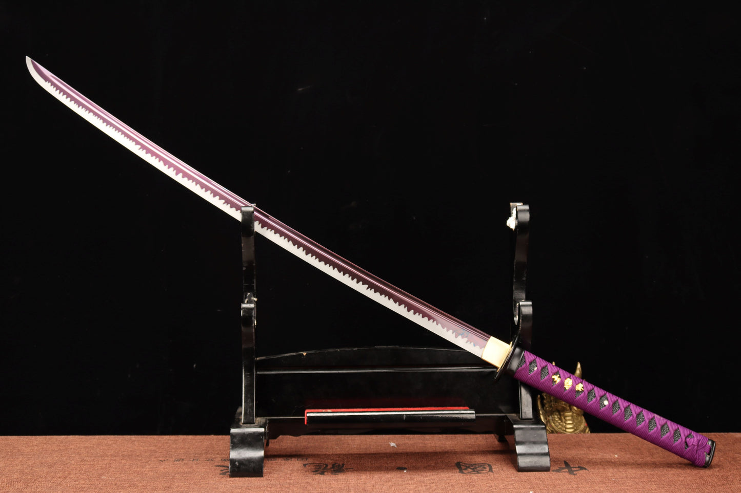 103cm/40.55 inch authentic hand-forged high manganese steel alloy samurai sword - Violet