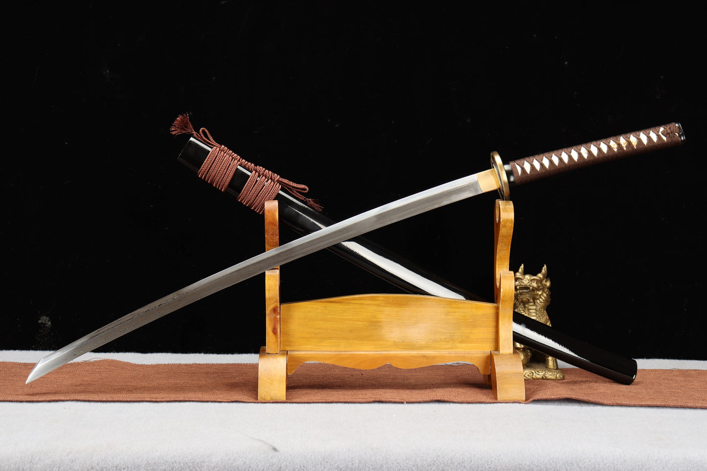 103cm/40.55 inch authentic hand-forged patterned steel copper-clad samurai sword - Rurouni Kenshin