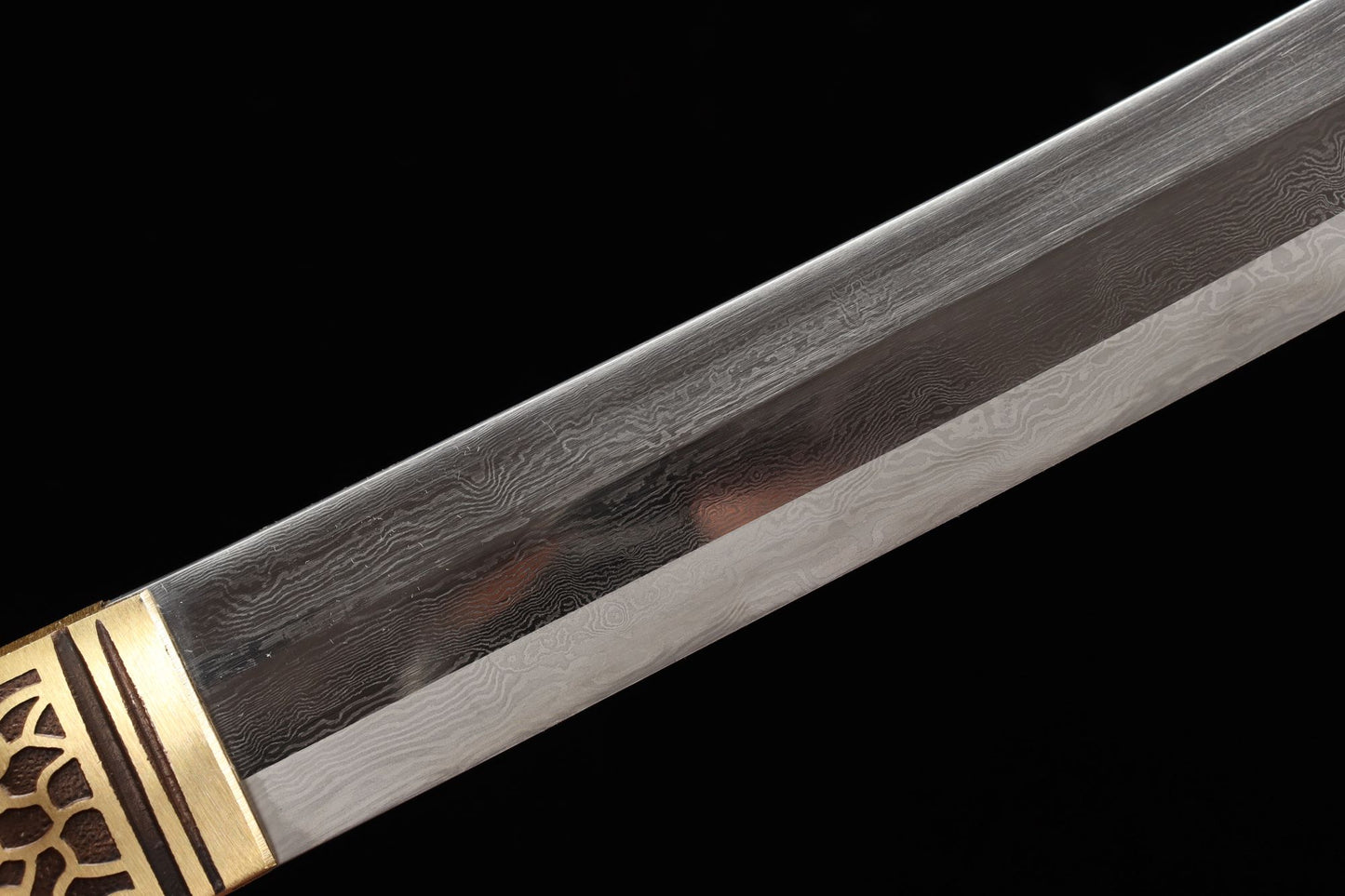 103cm/40.55 inch hand-forged pattern steel samurai sword - Yanluo