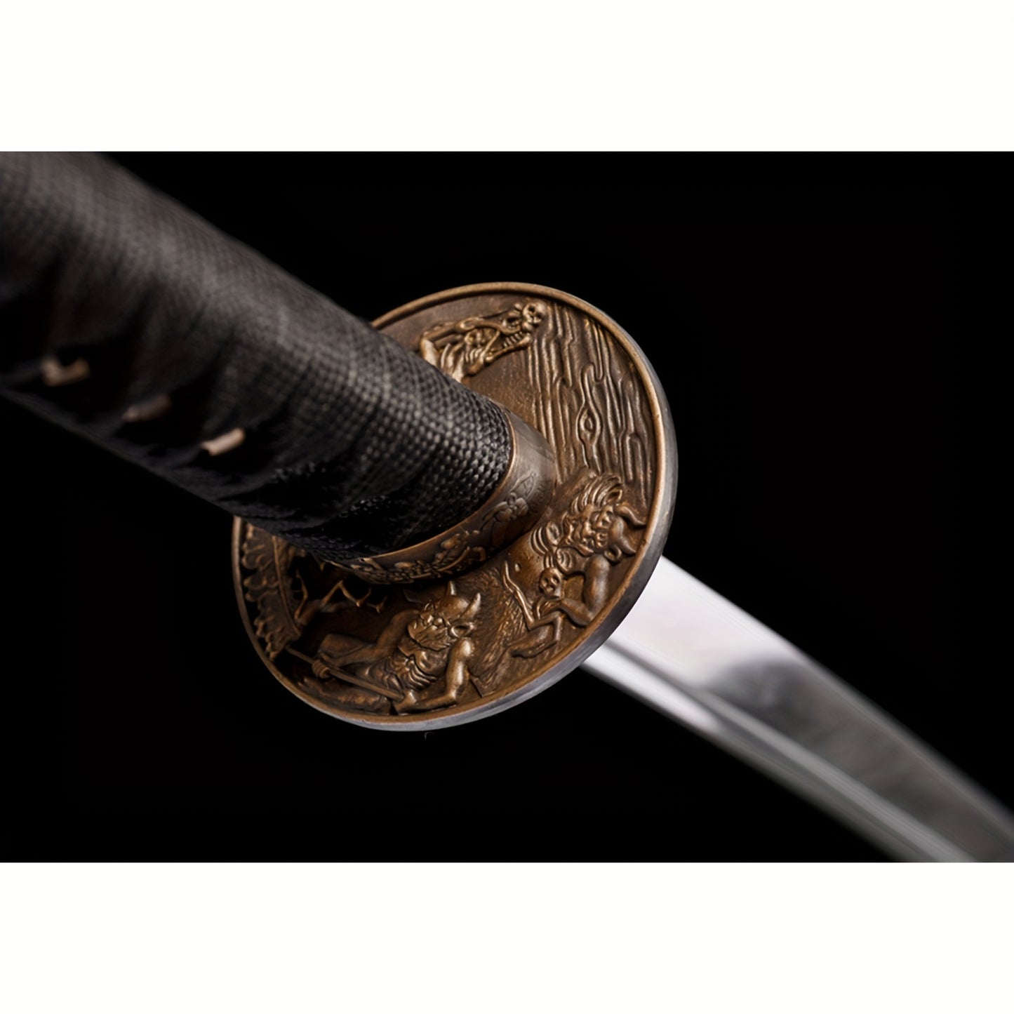 Yingbo · T10 Clay Tempered Katana · Matte Black Finish