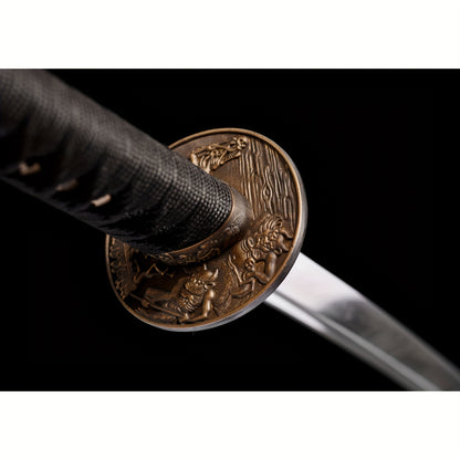 Yingbo · T10 Clay Tempered Katana · Matte Black Finish