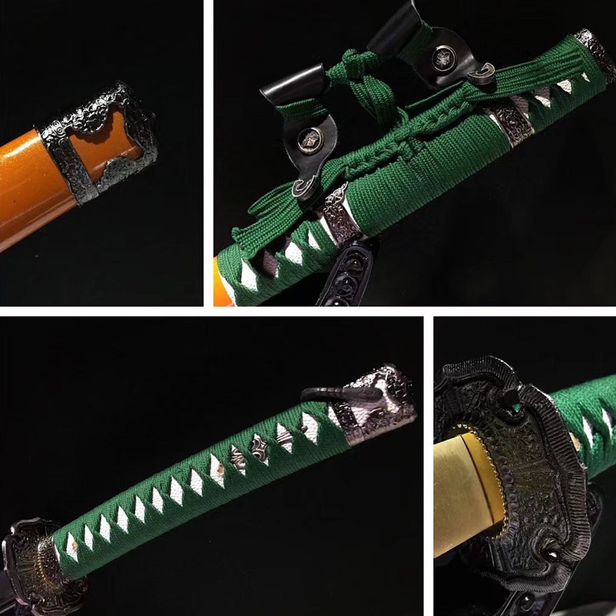 Golden Dragon Tachi with Real Hamon | Full Tang Clay Tempered T10 Steel Lacquered Wood Scabbard 104cm