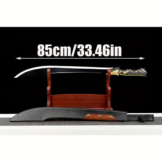 Black Gold Niuwei Dao · Dragon Head Handle (85cm)