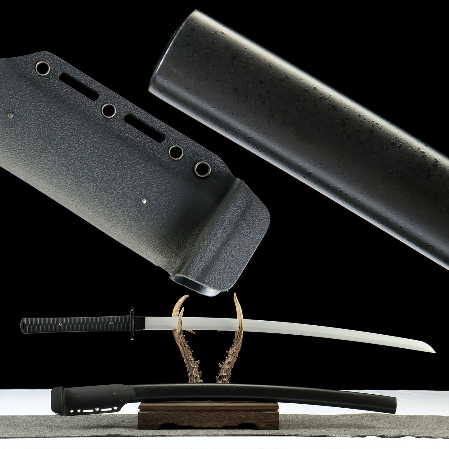 Reaper · Titanium-Coated Carbon Steel Tactical Katana · K Sheath (40.55in)