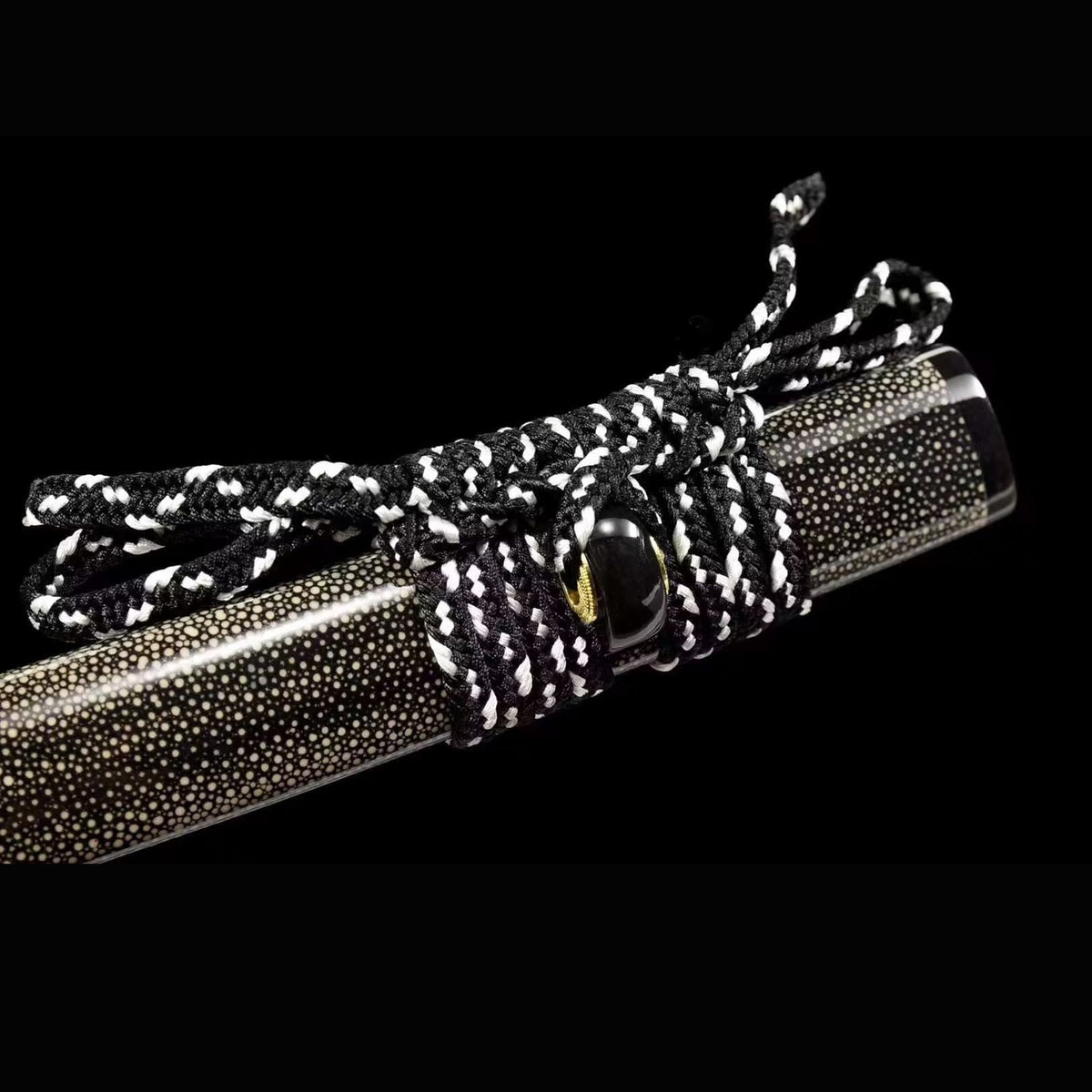 Sea Dragon Gomai Katana with Real Hamon | Full Tang 5-Piece Laminated Steel Rayskin Scabbard 103cm