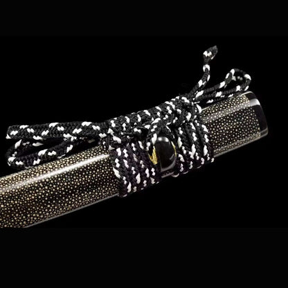 Sea Dragon Gomai Katana with Real Hamon | Full Tang 5-Piece Laminated Steel Rayskin Scabbard 103cm