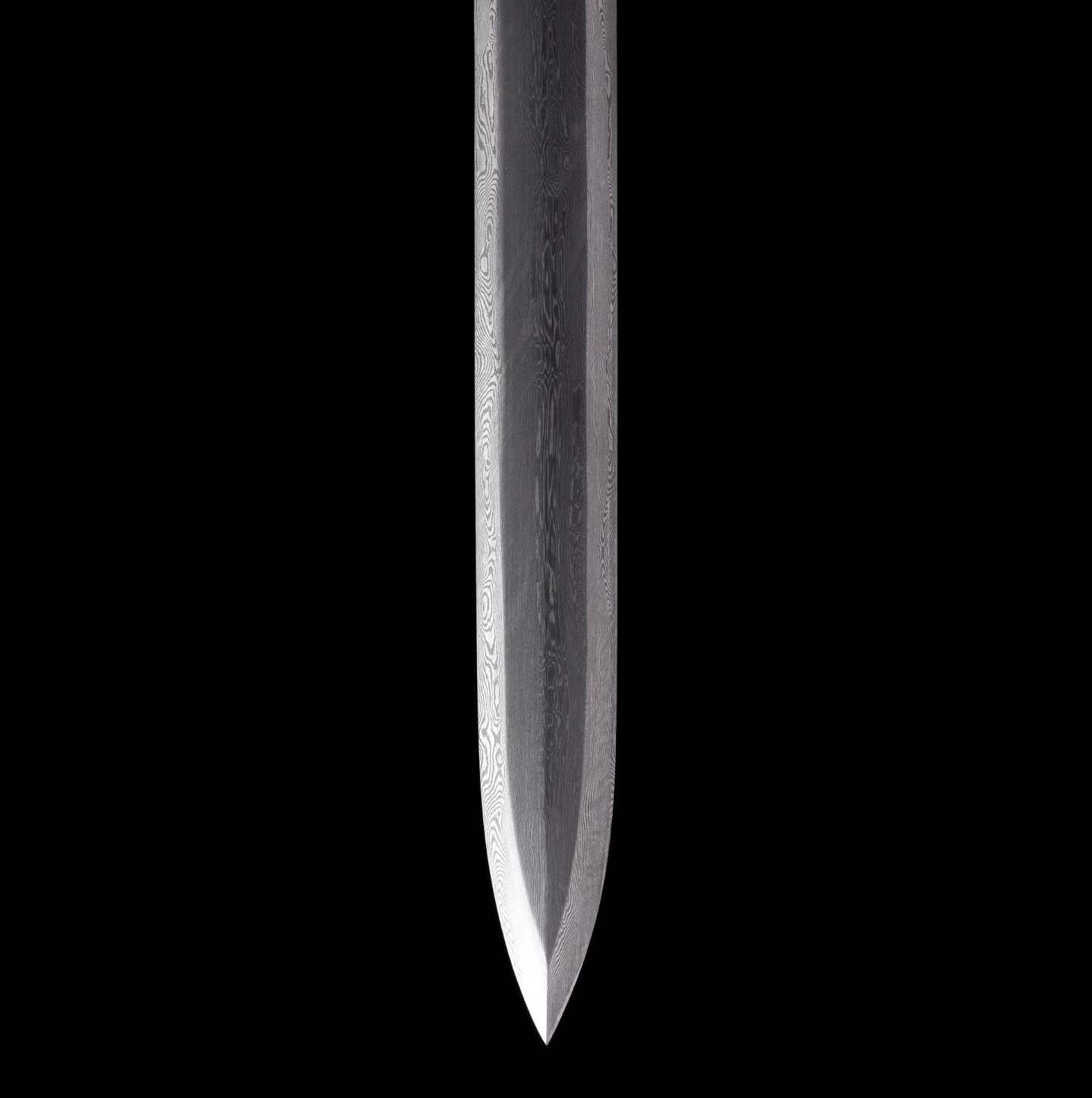 Autumn Water Tang Sword | 609 Pattern Steel, Dragon-Phoenix Sandalwood, Solid Brass Fittings, 110cm