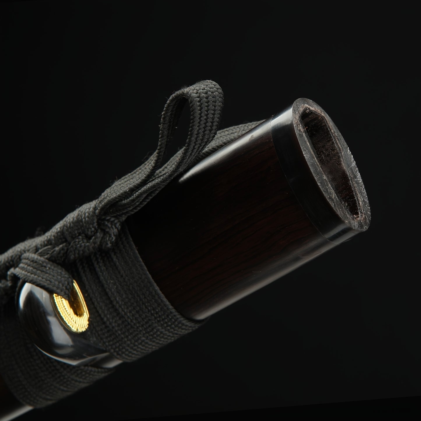 Hand-Polished Damascus Steel Katana –Fully Sharpened  Full Tang Collector Sword with Gold-Plated Lotus Tsuba