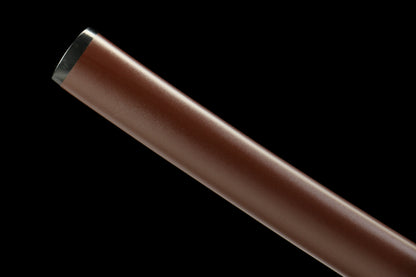 Yarin Katana with 1065 Carbon Steel Blade, Ebony Wood Saya, Oil Quenched and Tempered