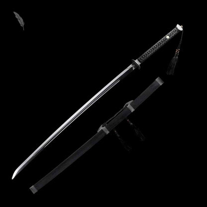 Long Ming Official Sword Demon-Suppressing | Full Tang High Manganese Steel Chinese Jian Collector Sword