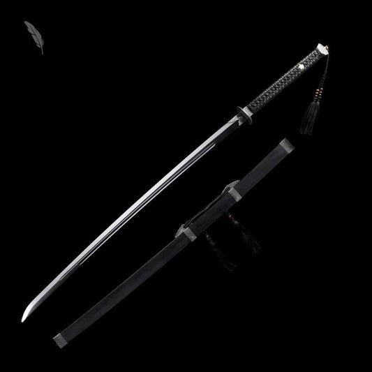 Long Ming Official Sword Demon-Suppressing | Full Tang High Manganese Steel Chinese Jian Collector Sword
