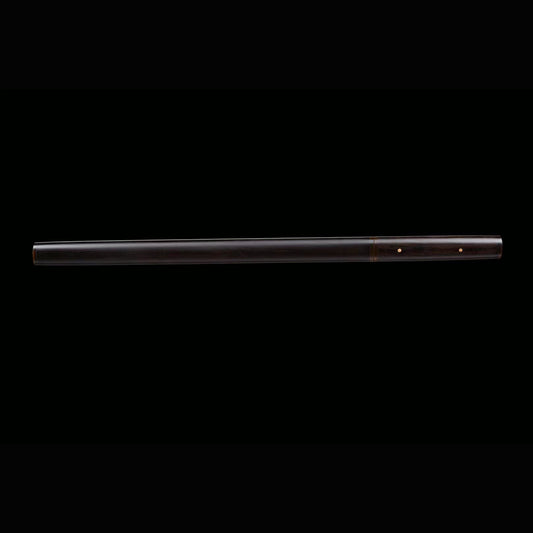 Swift Gale Wootz Steel Iaido Wakizashi with Real Hamon | Full Tang Natural Ebony Wood 75cm