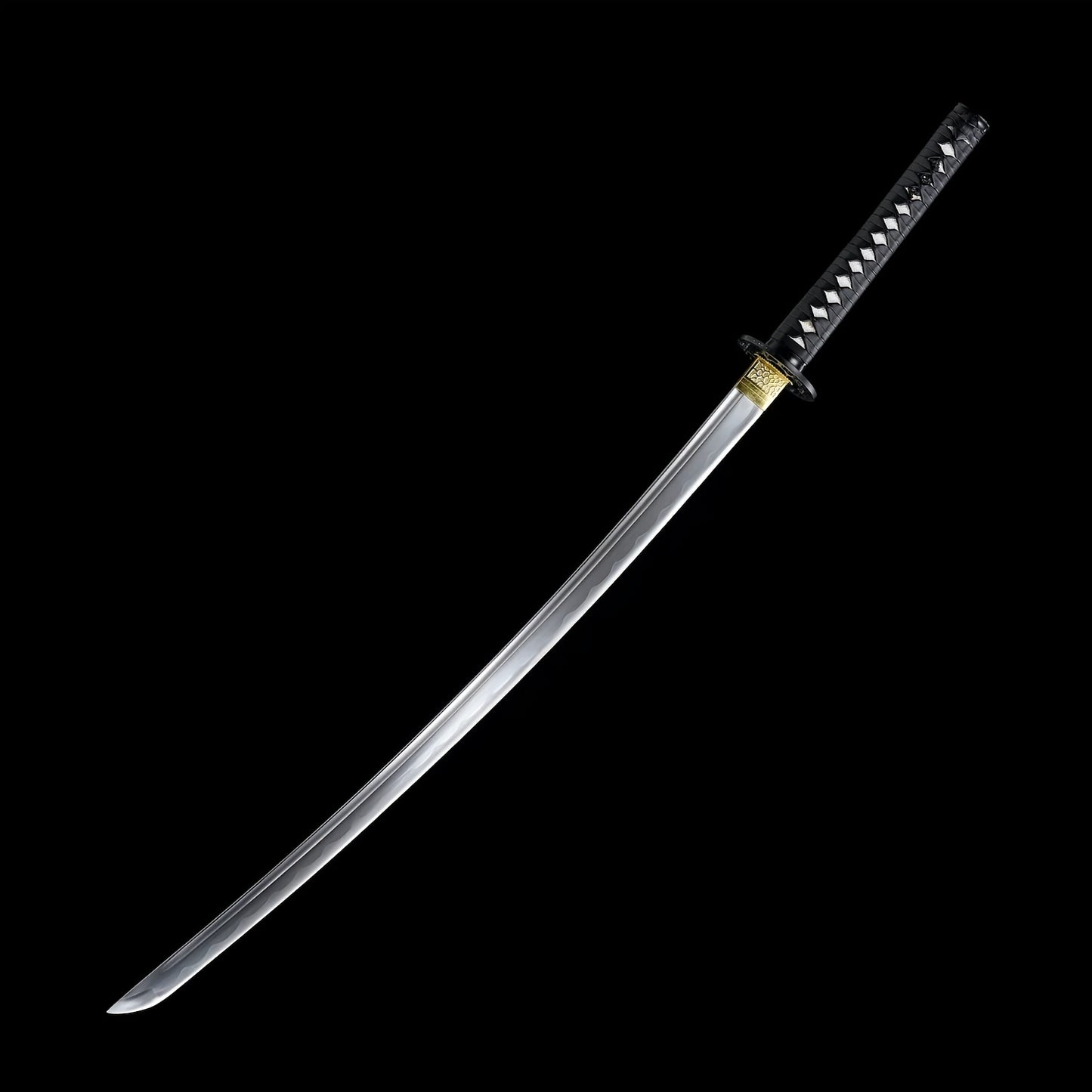 Black Katana · Gear Tsuba Full Tang (108cm)