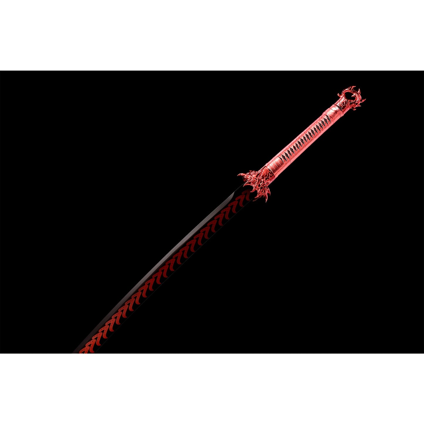 Red Demon Katana · Dragon Tsuba Full Tang (113cm)