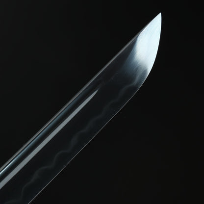 T10 Clay Tempered Katana with Real Hamon – Handmade Full Tang Sword