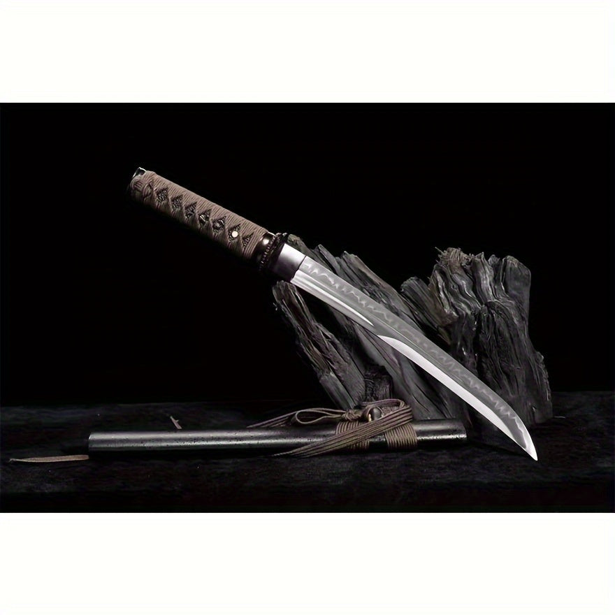 55cm T10 Tanto – Kogarasu Maru Style | Iaido Training Sword | Unsharpened Blade
