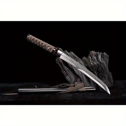 55cm T10 Tanto – Kogarasu Maru Style | Iaido Training Sword | Unsharpened Blade