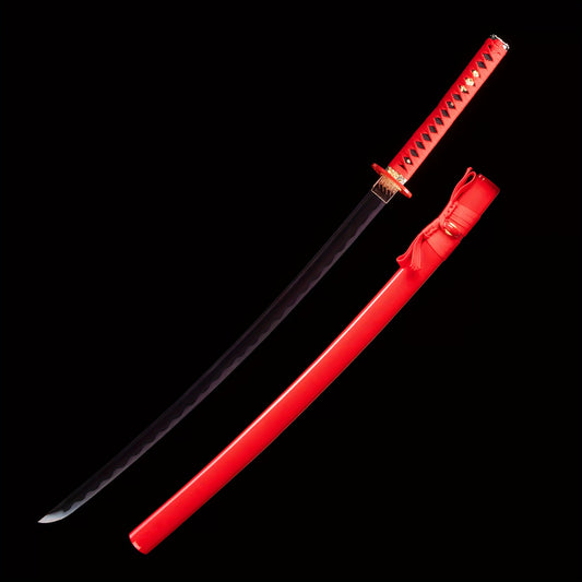 Red & Purple Katana · Purple Blade Red Scabbard (105cm)