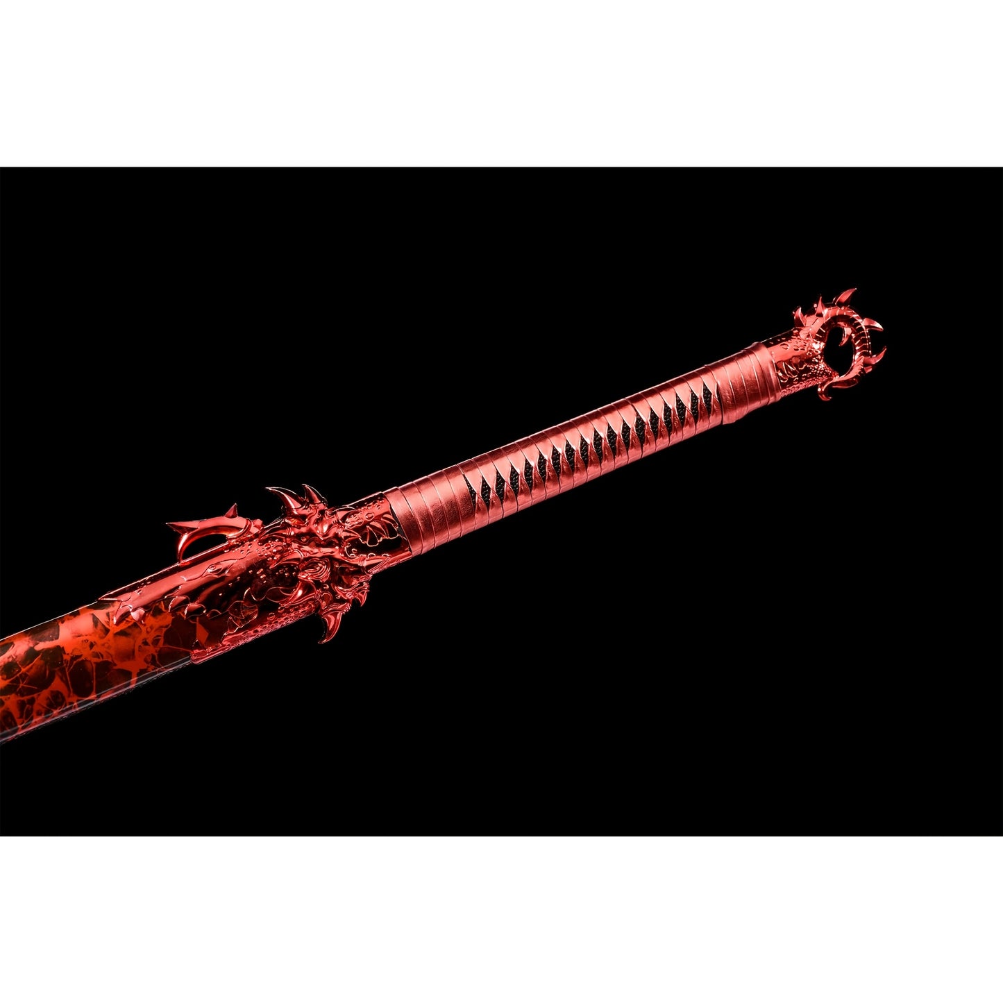 Red Demon Katana · Dragon Tsuba Full Tang (113cm)