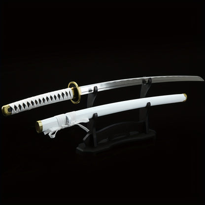 White Katana · Round Gold Tsuba Full Tang (103cm)