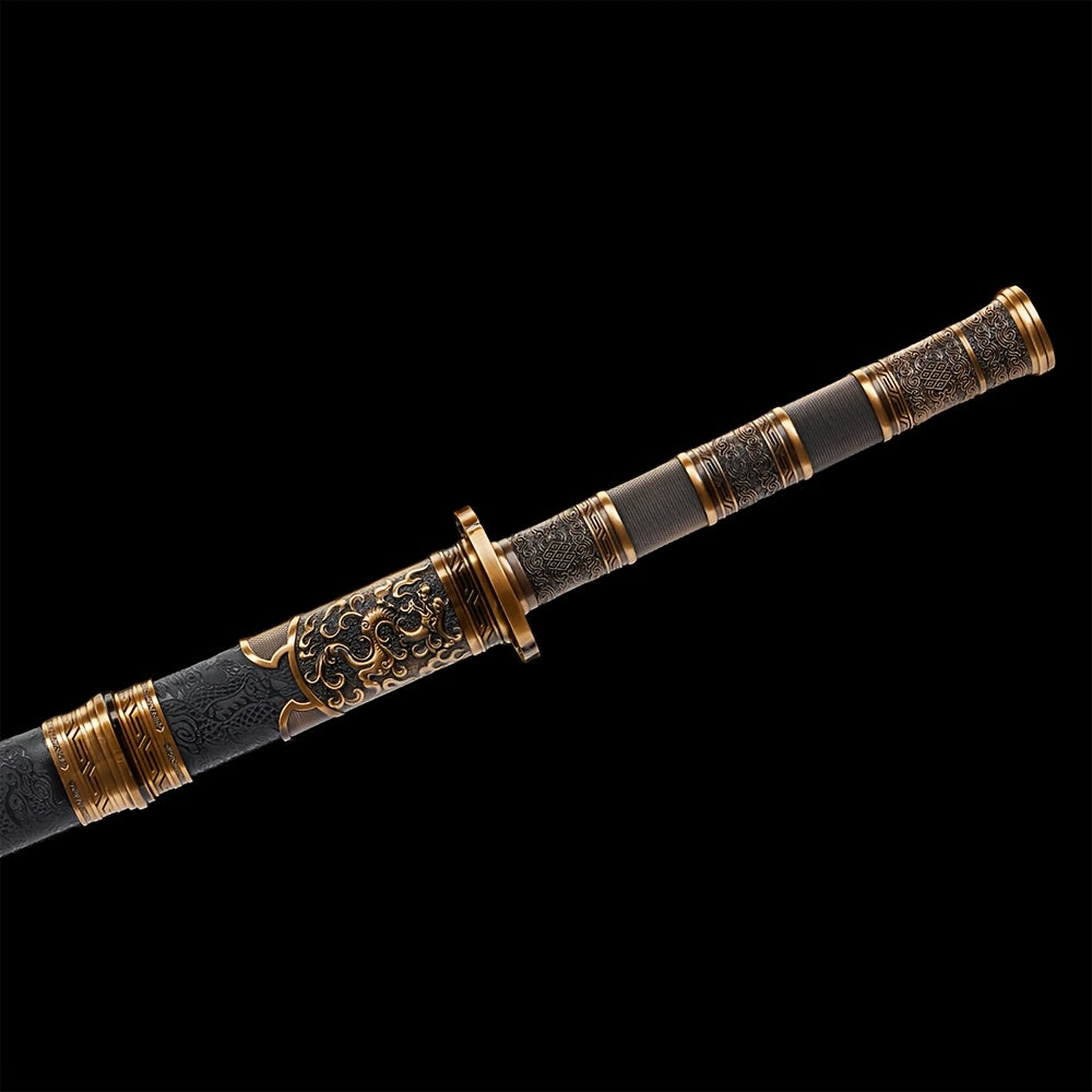 Dragon & Phoenix Paired Swords · High Manganese Steel (106cm + 86cm)